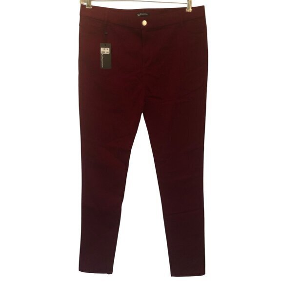 NWT Apperloth dark red stretchy pants sz 3XL - Picture 1 of 10